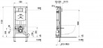 Iebūvējamais rāmis podam INEO  500 x 135 mm h=1120 mm 7