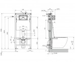 Iebūvējamais rāmis podam Strongframe Eco 510x125 mm h=1120 mm 2