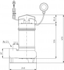 Iegremdējamais sūknis STS40/8 230V/50Hz-10M 2