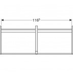 Ifö Elegant izlietnes apakšskapis 120 cm, Balts matēts 3