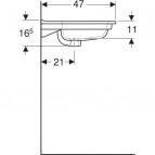 Ifō Elegant mēbeļu izlietne ar 2 maisītāja caurumiem 1210x470 mm,Balta 4