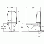 Ifö детский унитаз с бачком Sign 6820 + мягкая крышка  2