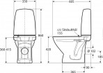 Ifö  Sign wc pods Compact 350x605 mm 2