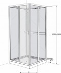 IFÖ NEXT ДУШЕВАЯ КАБИНА NKH VK 80x80cm 2