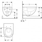 Подвесной унитаз Ifo Acanto Rimfree 3