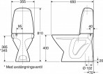 IFO CERA WC Izvads grīdā 4/2L 3860  2