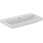 I.Life.B izlietne ar pārplūdi un 2 maisītāja caurumiem 102 cm, Balta