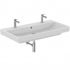 I.Life.B izlietne ar pārplūdi un 2 maisītāja caurumiem 102 cm, Balta 5