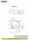 Indos A душевой поддон 90x90 см 2