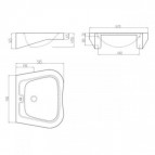 Раковина для инвалидов Kolo 62x50.5 cм 2