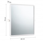 Gedy regulējams invalīdu spogulis 60x70 cm, Balts 2