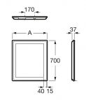 Irida spogulis ar LED 60x70 cm 2