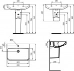 Ideal Standard Раковина i.life B 65x48x18, белый 11