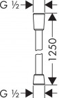 Comfortflex Dušas šļūtene 1250 mm 2