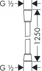 ISIFLEX eco Dušas šļūtene 125cm 2