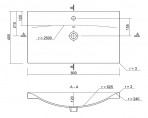 Раковина AMAO 80x45 см с отверстием 3