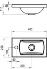 Умывальник Classic II Mini 40x22 см 2