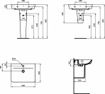 Izlietne CONNECT AIR CUBE, 600x460mm, 2