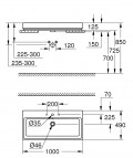 Izlietne CubeCeramic, 1000x490 mm, balta PG 2