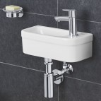 EuroCeramic mini раковина 370 x 180 mm без отверстия переполнения 3