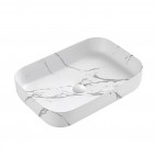 Vento Marble izlietne uz virsmas 60x42 cm , Gaišā krāsā