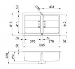 Izlietne Smart 450 860x515 mm 2