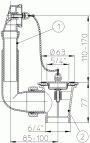 Донный клапан HL15U-5/4 2