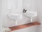 Izlietnes maisītājs Eleganta 335 mm bez notekas, balts samts 5