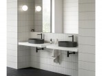 Izlietnes maisītājs Eleganta 335 mm bez notekas, melns matēts 7