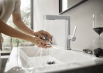 Izlietnes maisītājs Finoris 230 ar izvelkamu snīpi un push-open, hroms 7