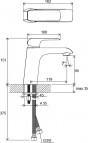 Смеситель для раковины Flat FL 014.00 5