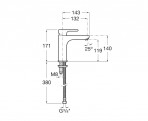 Смеситель для раковины L20, Cold Start 171 mm 2