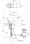 Izlietnes maisītājs 10° TD 011.00 2