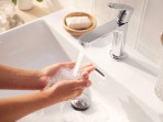 Rebris S 110 CoolStart izlietnes maisītājs, Hroms  5