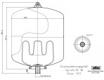 Izplešanās tvertne ūdensvadam Refix DE 18L, 10bar/70°C 3