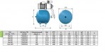 Izplešanās tvertne ūdensvadam Refix HW 25L, 10bar/70°C (horizontāls) 3