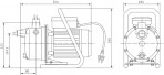 Насос  Jet WJ 203 EM, 0.75 kW с ручкой 3