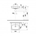 Jika Lyra Plus Design Line izlietne, 550x450 mm, balta   5