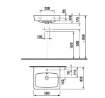 Lyra Plus Design Line izlietne, 500x430 mm, Balta 6