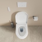 Duravit SensoWash® D-Neo Compact Rimless bidē pods ar SC vāku, Balts 8