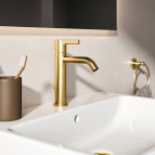 Joy Grande izlietnes maisītājs ar pop-up, Brushed Gold 6
