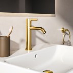 Joy Grande izlietnes maisītājs bez pop-up, Brushed Gold 5