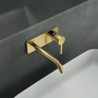 Joy cмеситель для раковины, от стены , 180 мм, Brushed Gold 3