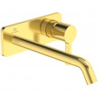 Joy cмеситель для раковины, от стены , 220 мм, Brushed Gold