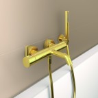 Joy vannas un dušas maisītājs ar aksesuāriem, Brushed Gold 4