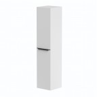 KAME Amber augstais skapis, 160 cm, Matt white/Black oak