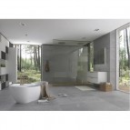 KAME Amber Izlietnes skapis, 120 cm, Matt white/Grey oak 4