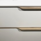 KAME Amber Izlietnes skapis, 120 cm, Matt white/Grey oak 3