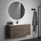 KAME Big Izlietnes skapis, 120 cm, Brown oak 4