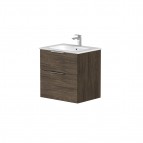 KAME Big izlietnes skapis 60 cm, Brown oak
